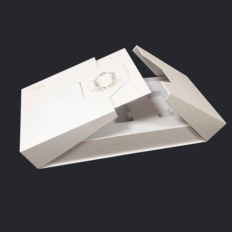 Luxury New Design Custom Logo Double Door White Cardboard Paper Perfume Packaging Gift Box